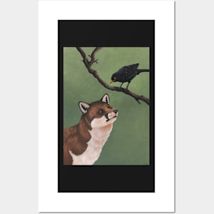 Fox and Blackbird Posters and Art